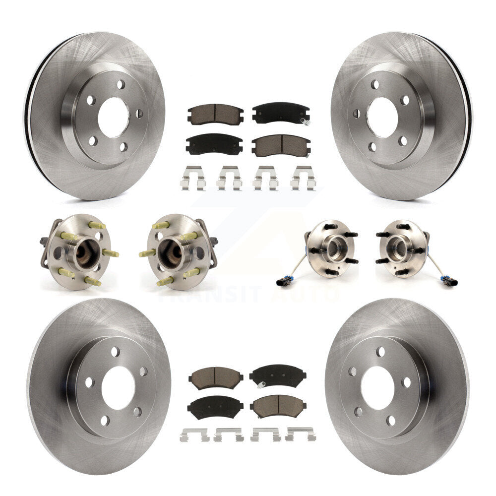 Kit de plaquettes de Rotor de frein, roulement de moyeu avant et arrière (10 pièces) pour Buick Park Avenue Ultr 05