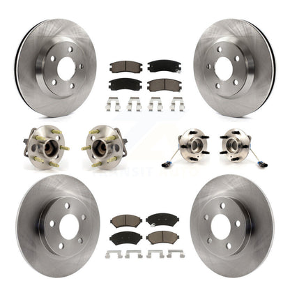Kit de plaquettes de Rotor de frein, roulement de moyeu avant et arrière (10 pièces) pour Buick Park Avenue Ultr 05