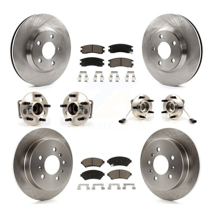 Kit de Rotor et de plaquettes de frein, roulement de moyeu avant et arrière (10 pièces) pour Chevrolet Impala Mont