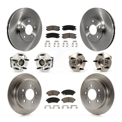 Kit de Rotor et de plaquettes de frein, roulement de moyeu avant et arrière (10 pièces) pour Chevrolet Impala Mont