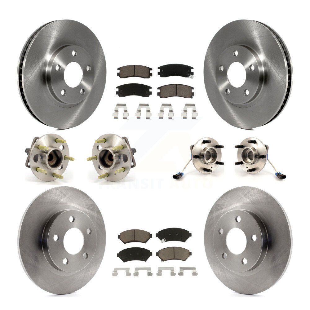 Kit de plaquettes de Rotor de frein, roulement de moyeu avant et arrière (10 pièces) pour Buick Park Avenue Cadilla