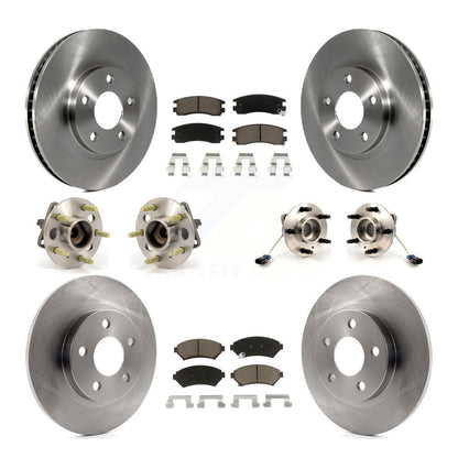 Kit de plaquettes de Rotor de frein, roulement de moyeu avant et arrière (10 pièces) pour Buick Park Avenue Cadilla