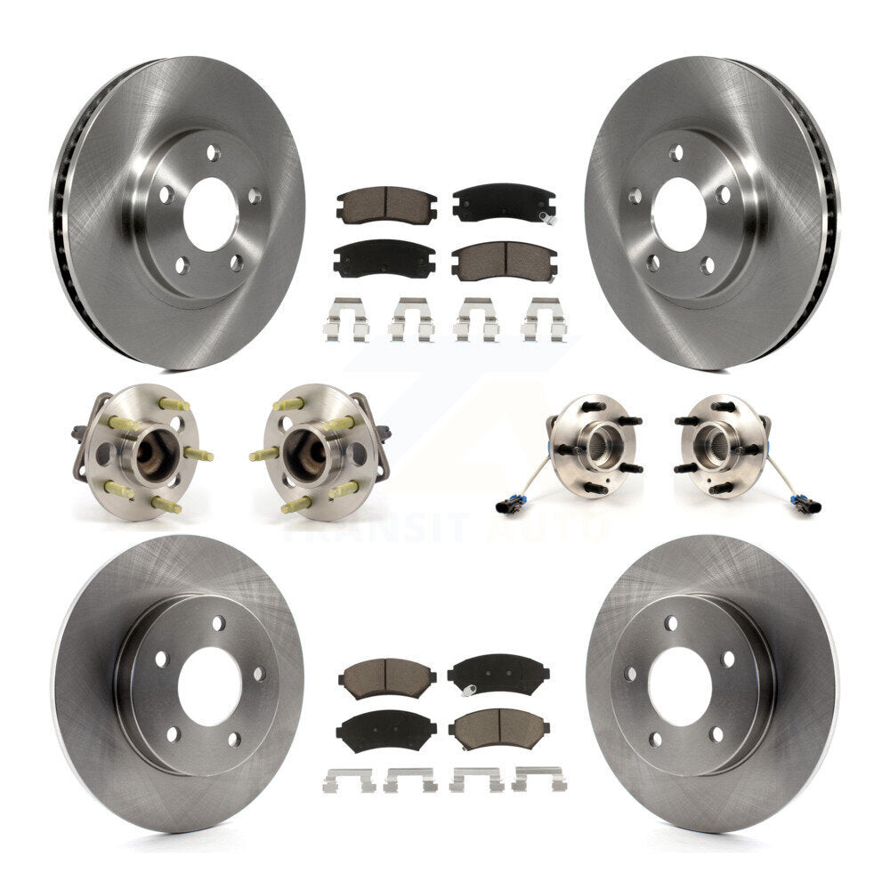 Kit de Rotor et de plaquettes de frein, roulement de moyeu avant et arrière (10 pièces) pour Buick Park Avenue Auror