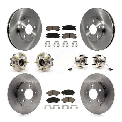 Kit de Rotor et de plaquettes de frein, roulement de moyeu avant et arrière (10 pièces) pour Buick Park Avenue Auror