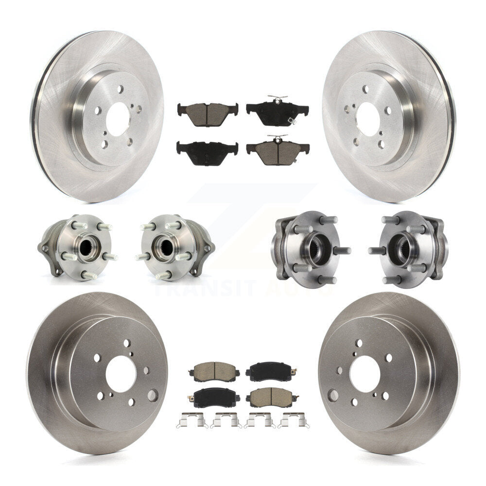 Kit de Rotor et plaquettes de frein à disque, roulement de moyeu avant et arrière (10 pièces) pour Subaru Crosstre