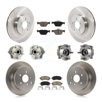 Kit de Rotor et plaquettes de frein à disque, roulement de moyeu avant et arrière (10 pièces) pour Subaru Crosstre