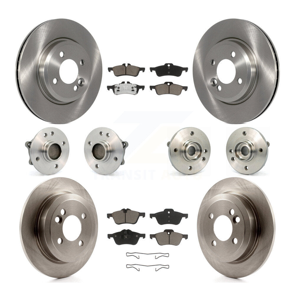 Kit de rotors et plaquettes de frein à disque, roulements de moyeu avant et arrière (10 pièces) pour Mini Cooper