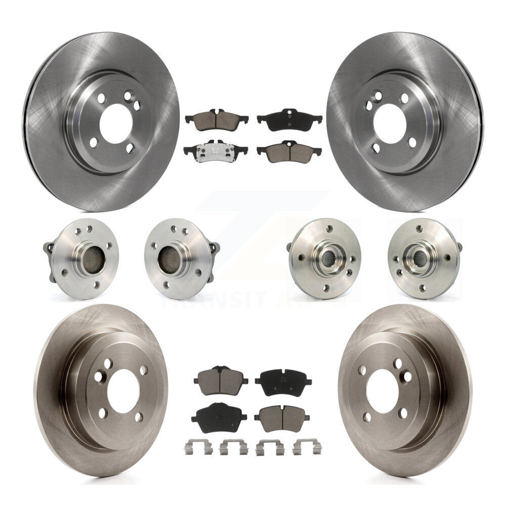 Kit de rotors et plaquettes de frein à disque, roulements de moyeu avant et arrière (10 pièces) pour Mini Cooper