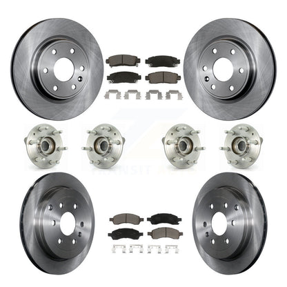 Kit de Rotor et de plaquettes de frein, roulement de moyeu avant et arrière (10 pièces) pour GMC Acadia Buick Enclav