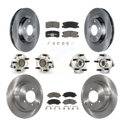 Kit de plaquettes de Rotor de frein, roulement de moyeu avant et arrière (10 pièces) pour Chrysler Sebring Dodge 20