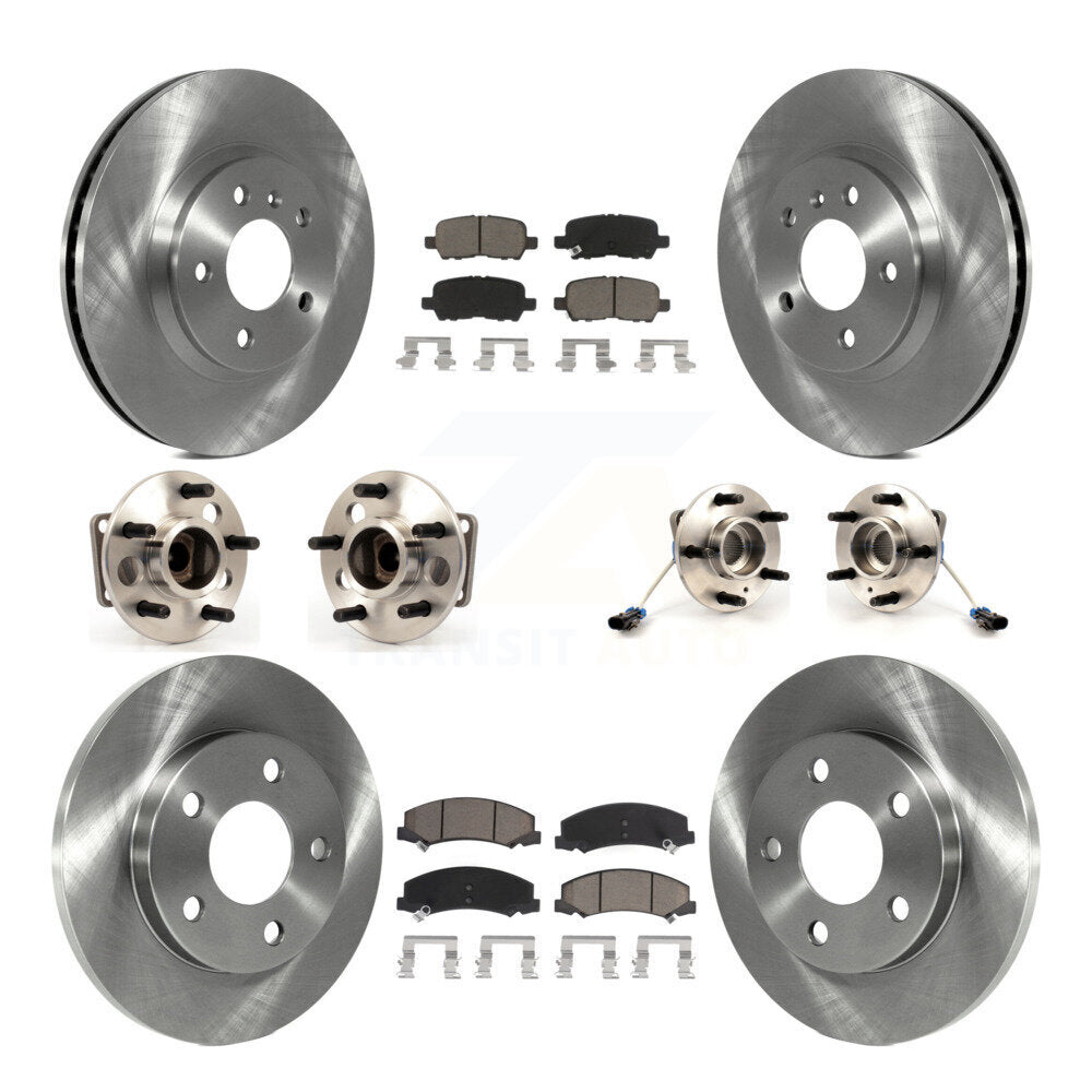 Kit de Rotor et de plaquettes de frein, roulement de moyeu avant et arrière (10 pièces) pour Chevrolet Impala Limite