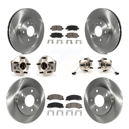 Kit de Rotor et de plaquettes de frein, roulement de moyeu avant et arrière (10 pièces) pour Chevrolet Impala Limite