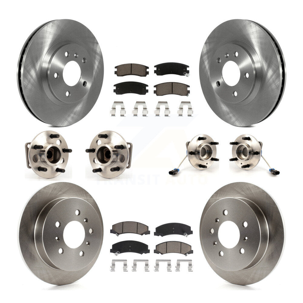 Kit de Rotor et de plaquettes de frein, roulement de moyeu avant et arrière (10 pièces) pour Chevrolet Impala Mont