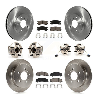 Kit de Rotor et de plaquettes de frein, roulement de moyeu avant et arrière (10 pièces) pour Chevrolet Impala Mont