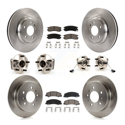 Kit de plaquettes de Rotor de frein à disque, roulement de moyeu avant et arrière (10 pièces) pour Buick LaCrosse Allur