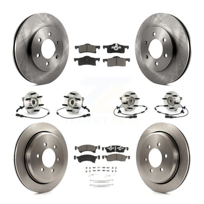 Kit de rotors et plaquettes de frein, roulement de moyeu avant et arrière (10 pièces) pour Ford Expedition Lincol