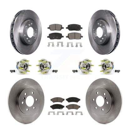 Kit de plaquettes de Rotor de frein, roulement de moyeu avant et arrière (10 pièces) pour Pontiac Montana Chevrole
