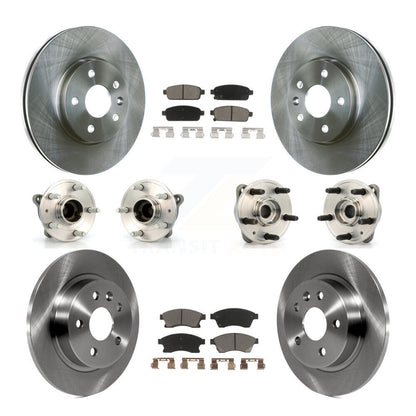 Kit de plaquettes de rotor de frein, roulement de moyeu avant et arrière (10 pièces) pour Chevrolet Cruze 2011 – 2012