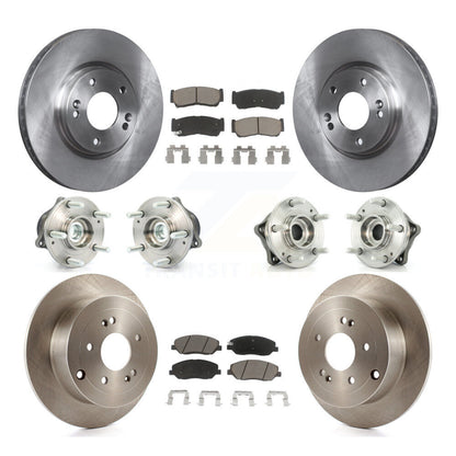 Kit de plaquettes de Rotor de frein, roulement de moyeu avant et arrière (10 pièces) pour Hyundai Santa Fe FW 07-09