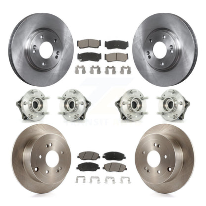 Kit de plaquettes de Rotor de frein, roulement de moyeu avant et arrière (10 pièces) pour Hyundai Santa Fe AW 07-09