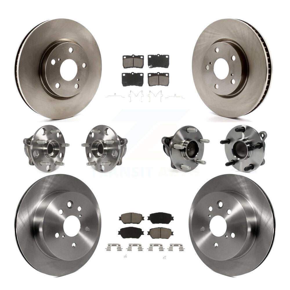 Kit de Rotor et de plaquettes de frein à disque, roulement de moyeu avant et arrière (10 pièces) pour Lexus IS250 GS30