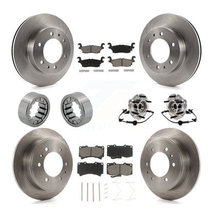 Kit de patins et rotors de frein à disque, roulement de moyeu avant et arrière (10 pièces) pour Hummer H3T H