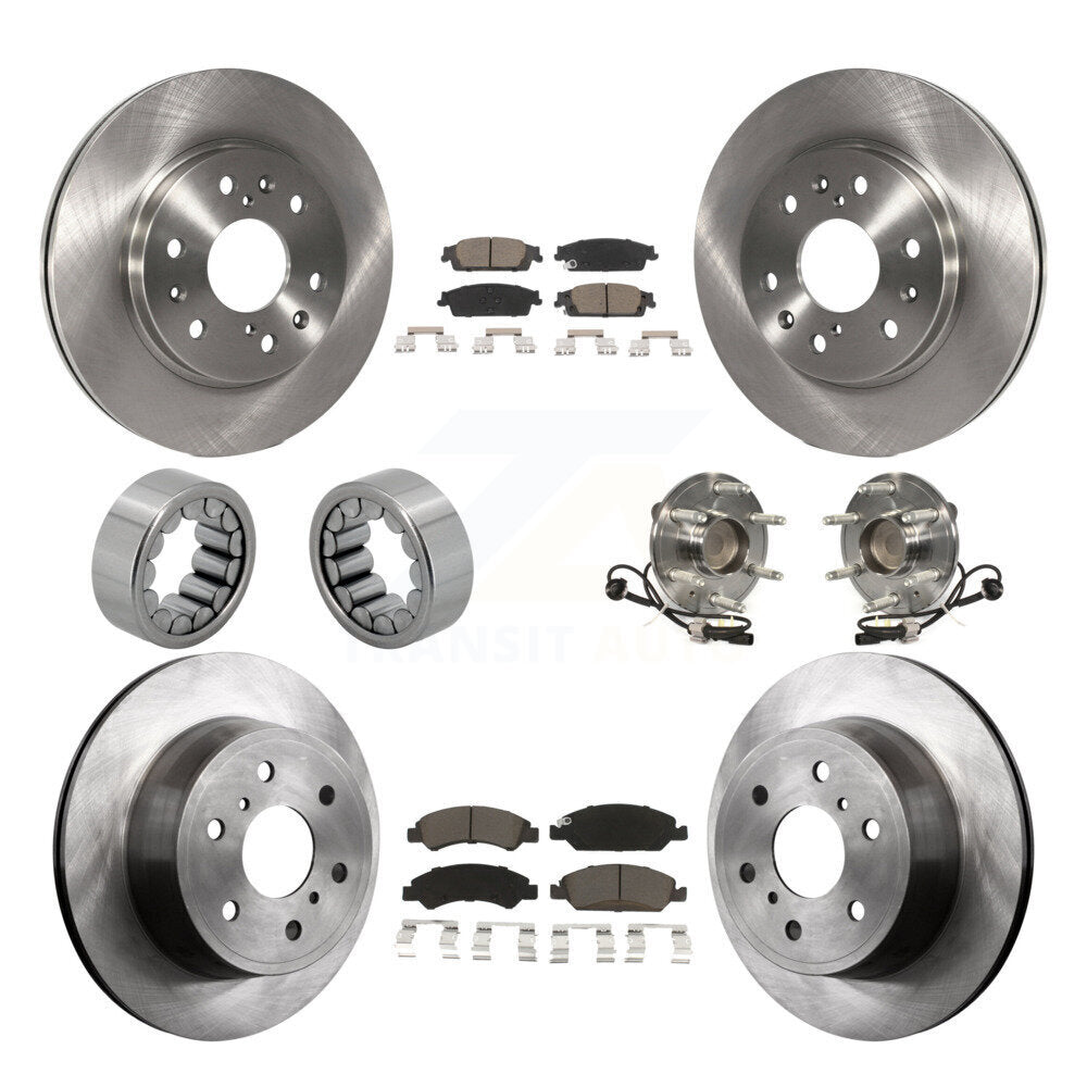 Kit de patins de Rotor de frein, roulement de moyeu avant et arrière (10 pièces) pour GMC Sierra 1500 Taho