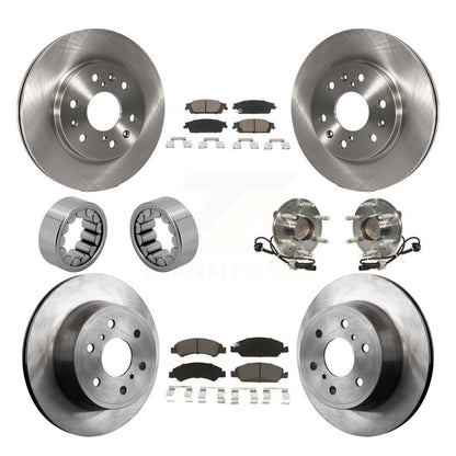 Kit de patins de Rotor de frein, roulement de moyeu avant et arrière (10 pièces) pour GMC Sierra 1500 Taho