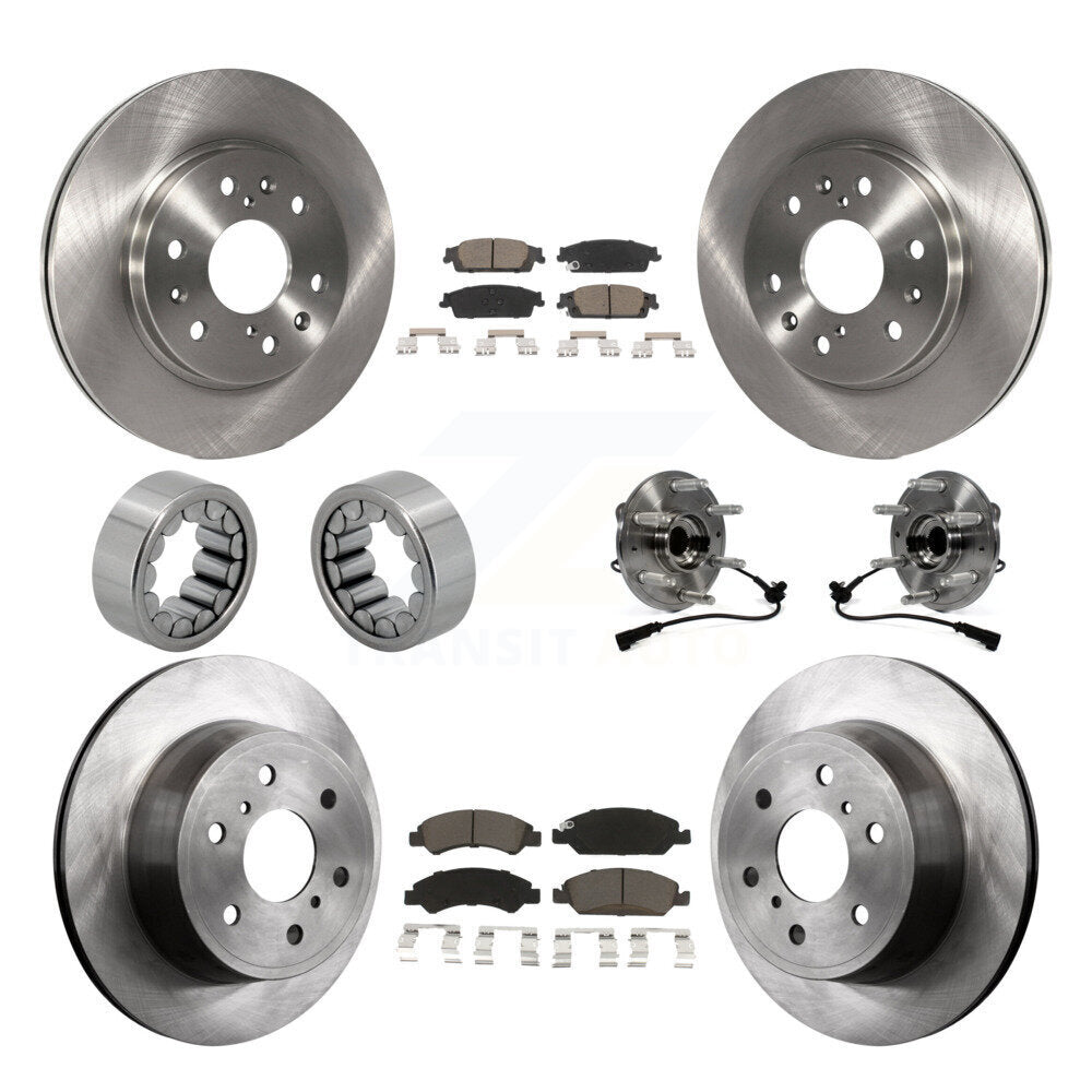 Kit de patins de Rotor de frein, roulement de moyeu avant et arrière (10 pièces) pour GMC Sierra 1500 Taho