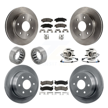 Kit de Rotor de frein et de patins de roulement de moyeu avant et arrière (10 pièces) pour Chevrolet Silverad