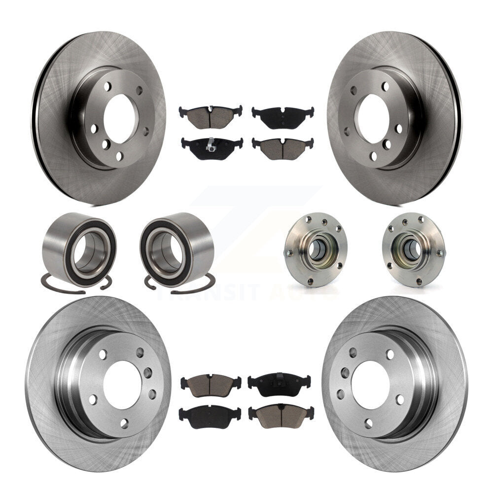 Kit de Rotor de frein et de patins de roulement de moyeu avant et arrière (10 pièces) pour BMW 318i 328i 328i