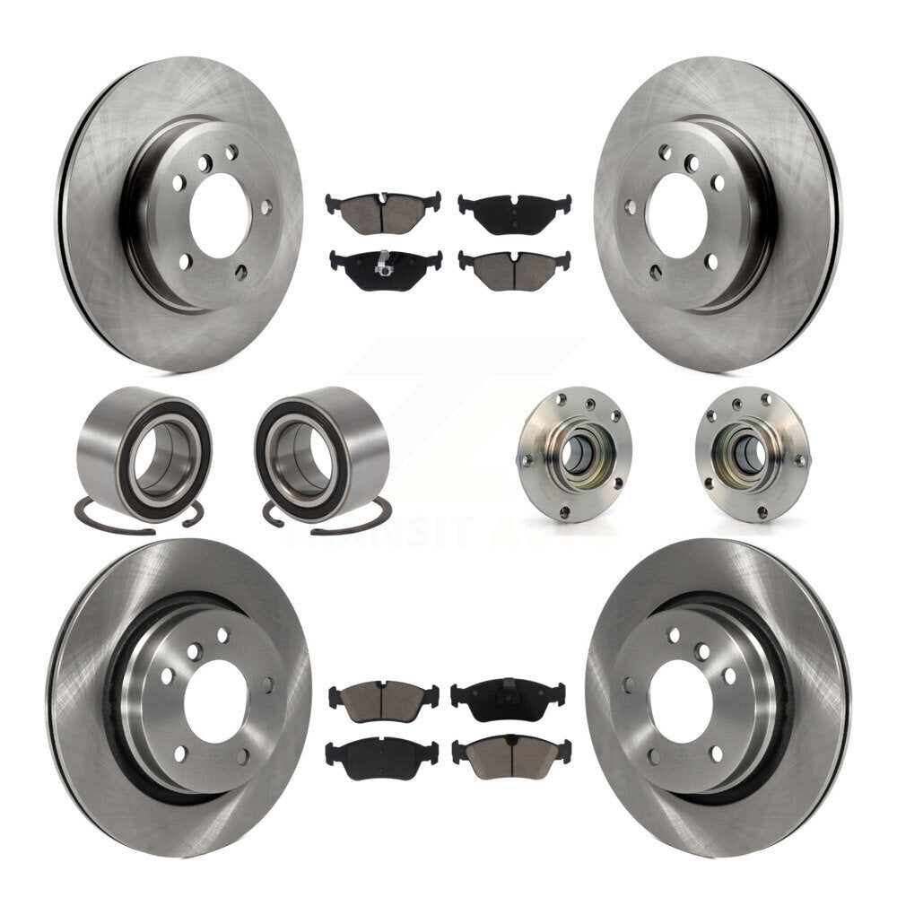 Kit de Rotor de frein et de patins de roulement de moyeu avant et arrière (10 pièces) pour BMW 325i 325Ci 328