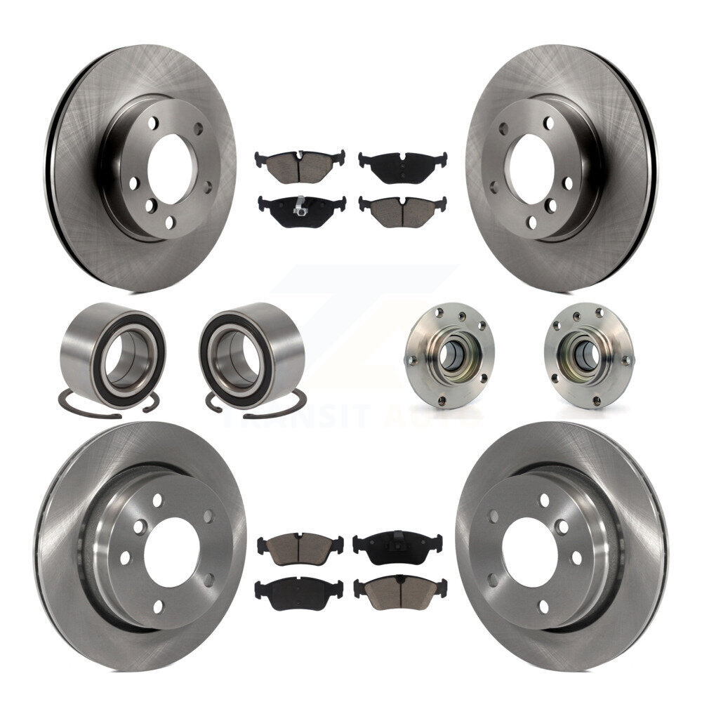 Kit de Rotor de frein et de patins de roulement de moyeu avant et arrière (10 pièces) pour BMW 323i 328i 323C