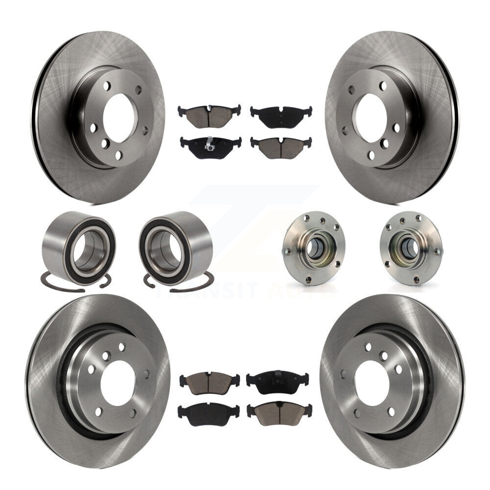 Kit de Rotor de frein à disque et de patins de roulement de moyeu avant et arrière (10 pièces) pour BMW 328i 328i