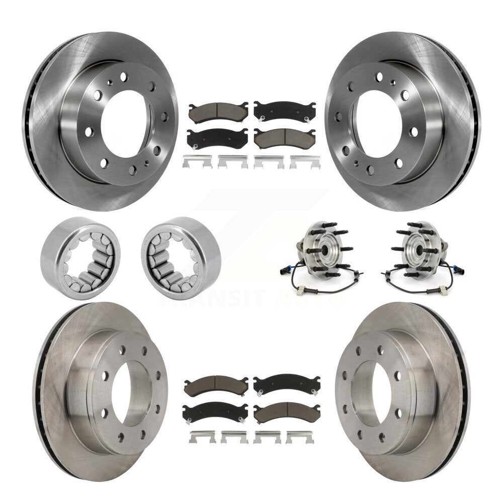 Kit de rotors et plaquettes de frein à disque, roulement de moyeu avant et arrière, 10 pièces, pour Hummer H