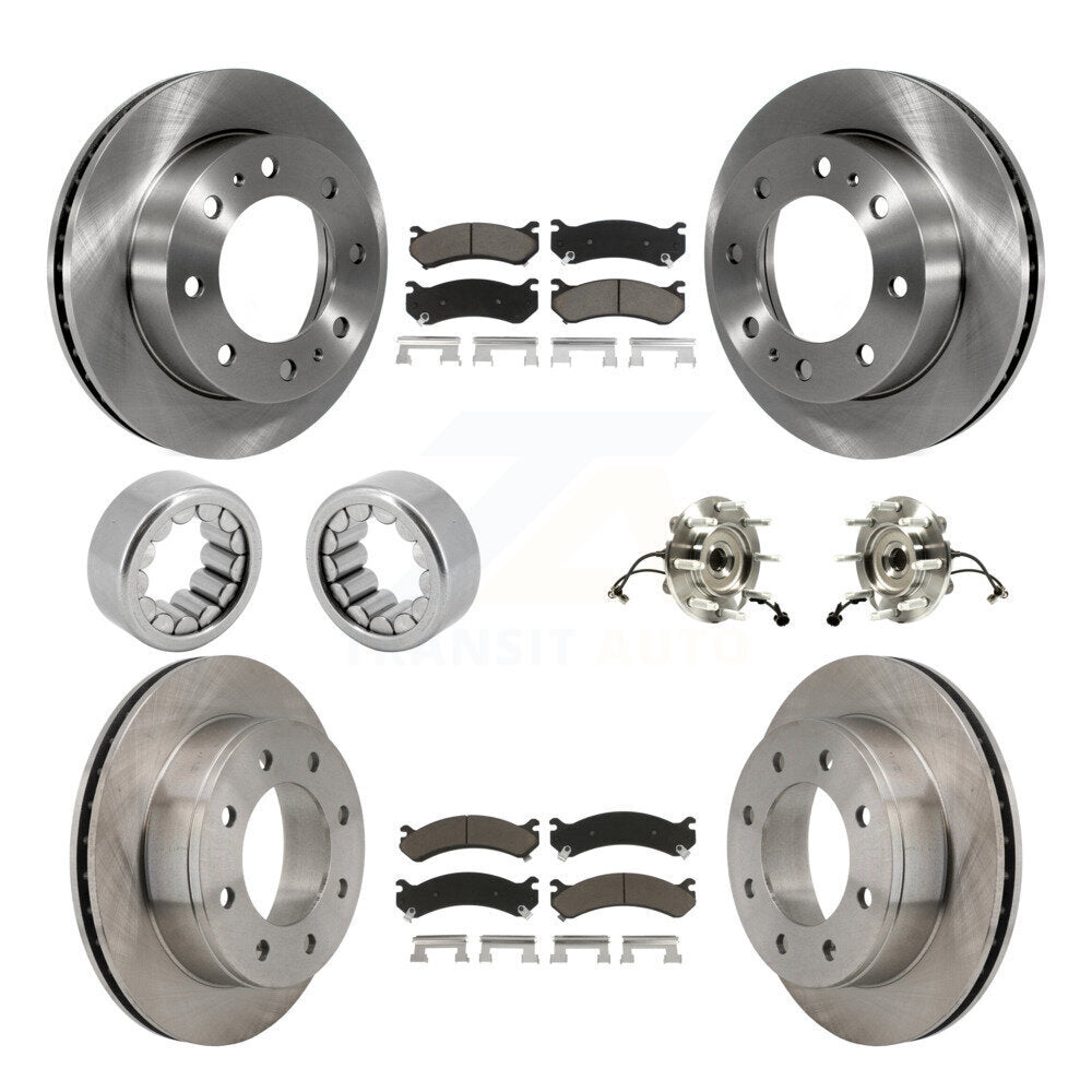 Kit de patins de Rotor de frein, roulement de moyeu avant et arrière (10 pièces) pour GMC Chevrolet 1500 H