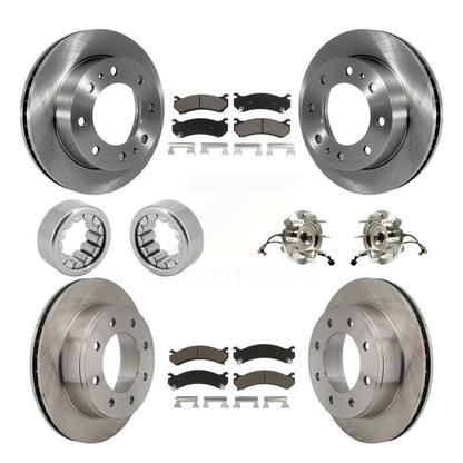 Kit de patins de Rotor de frein, roulement de moyeu avant et arrière (10 pièces) pour GMC Chevrolet 1500 H