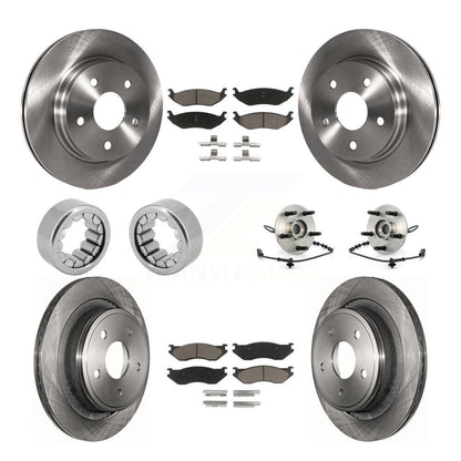 Kit de Rotor de frein à disque et de patins de roulement de moyeu avant et arrière (10 pièces) pour Dodge Ram 150