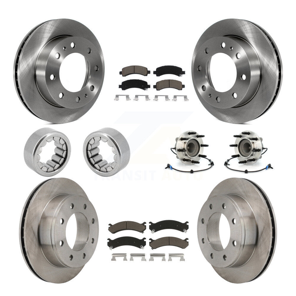 Kit de chaussures de plaquettes de Rotor de frein à disque de roulement de moyeu avant et arrière (10 pièces) pour GMC Savana 250