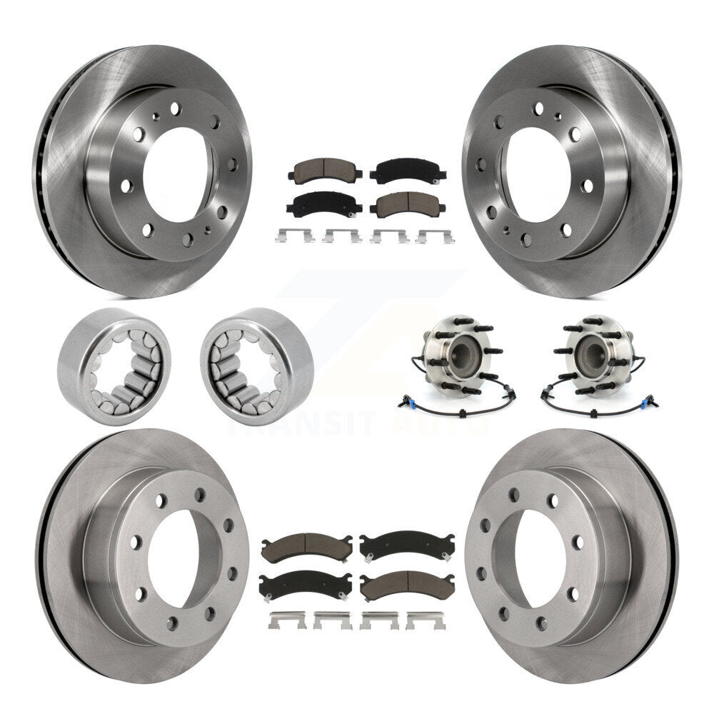 Kit de patins de Rotor de frein, roulement de moyeu avant et arrière (10 pièces) pour Chevrolet Express GM