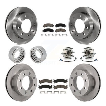Kit de patins de Rotor de frein, roulement de moyeu avant et arrière (10 pièces) pour Chevrolet Express GM