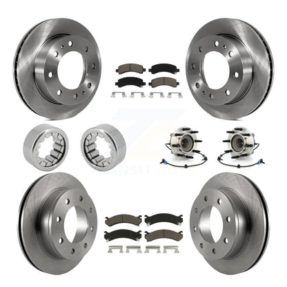 Kit de patins de Rotor de frein, roulement de moyeu avant et arrière (10 pièces) pour Chevrolet Express GM
