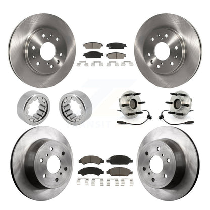 Kit de Rotor de frein et de patins de roulement de moyeu avant et arrière (10 pièces) pour Chevrolet Silverad