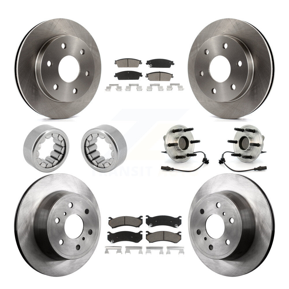 Kit de Rotor de frein et de patins de roulement de moyeu avant et arrière, pour Chevrolet Silverado 150