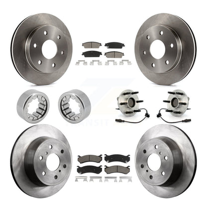 Kit de Rotor de frein et de patins de roulement de moyeu avant et arrière, pour Chevrolet Silverado 150