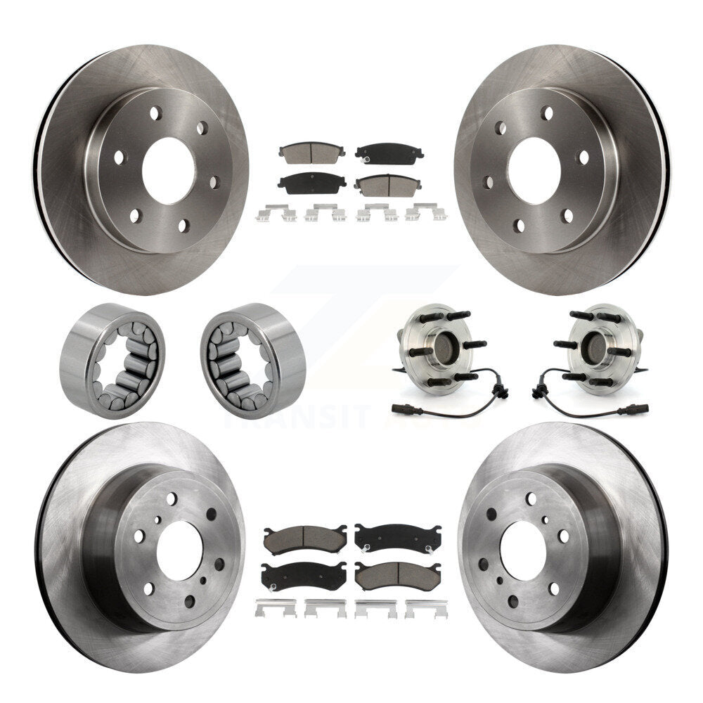 Kit de Rotor de frein et de patins de roulement de moyeu avant et arrière, pour Chevrolet Silverado 150