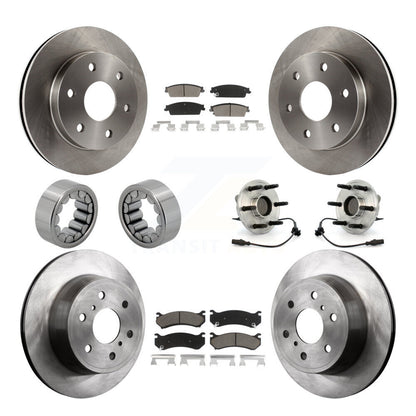 Kit de Rotor de frein et de patins de roulement de moyeu avant et arrière, pour Chevrolet Silverado 150