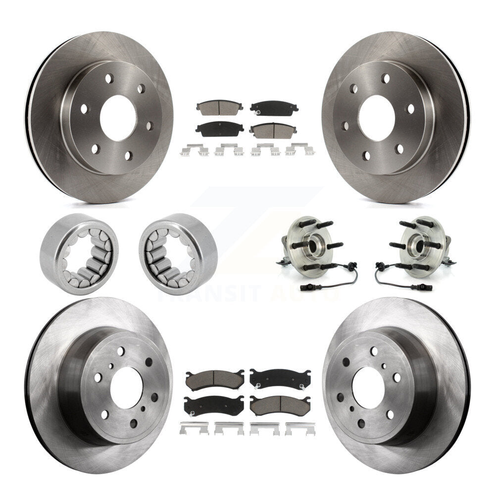 Kit de Rotor de frein et de patins de roulement de moyeu avant et arrière, pour Chevrolet Silverado 150