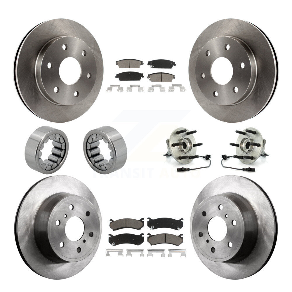 Kit de Rotor de frein et de patins de roulement de moyeu avant et arrière, pour Chevrolet Silverado 150
