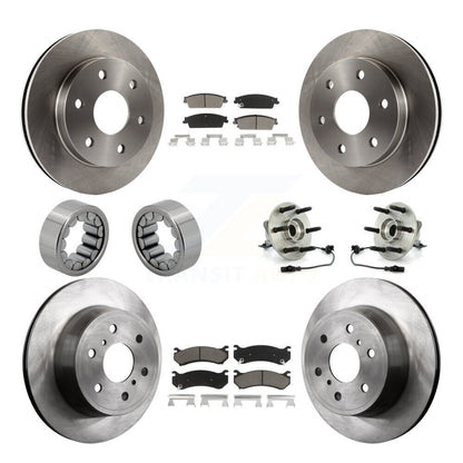 Kit de Rotor de frein et de patins de roulement de moyeu avant et arrière, pour Chevrolet Silverado 150